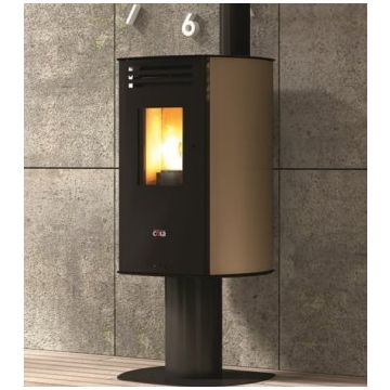 Stufa ermetica a pellet COLA Swing Corten