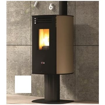 Stufa ermetica a pellet COLA Swing Bianco