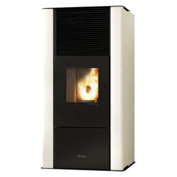 Termostufa a pellet COLA ENERGYCA 30 Colore Bianco