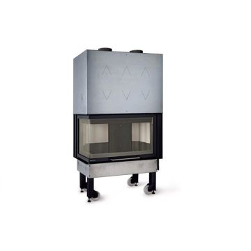 Caminetto a legna LA NORDICA Monoblocco 800 Angolo SX