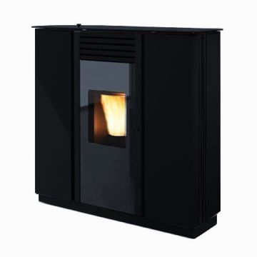 Stufa a pellet COLA SPRINT ACCIAIO Canalizzabile Colore Nero