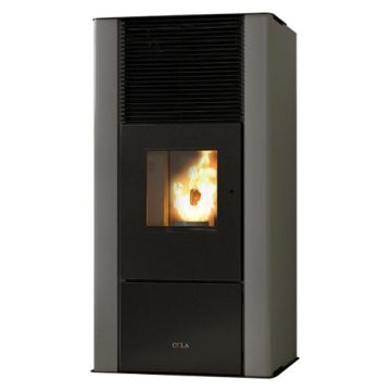 Termostufa a pellet COLA ENERGYCA Colore Grigio