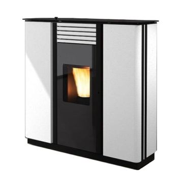 Stufa a pellet COLA SPRINT ACCIAIO Canalizzabile Colore Bianco
