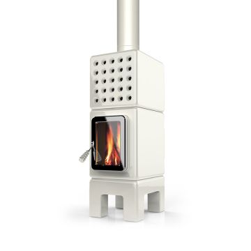 la castellamonte CubiStack Slim STUFA A LEGNA