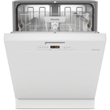 MIELE* G 5611 i Active - Lavastoviglie da incasso con frontalino a vista bianco.