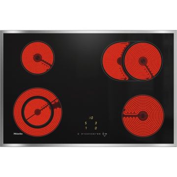 MIELE* KM 6522 FR Piano cottura elettrico in vetroceramica con cornice.