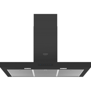 SIEMENS LC96BBM65 CAPPA A PARETE IN NERO / WANDHAUBE IN SCHWARZ 