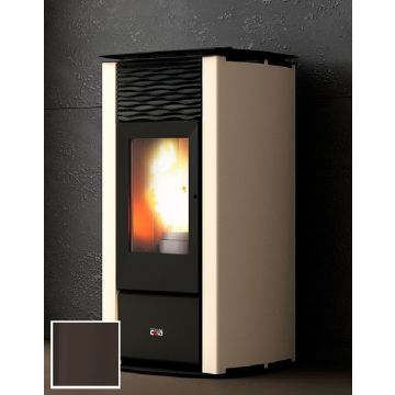 Termostufa a pellet COLA TERMO FOCUS PLUS Colore Corten