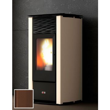 Termostufa a pellet COLA TERMO FOCUS PLUS Colore Rust